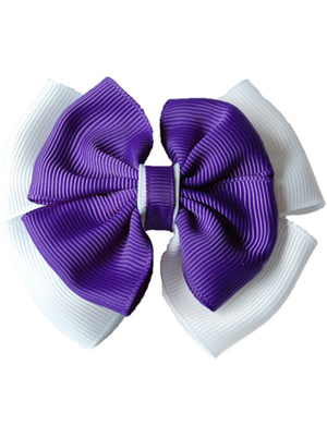 Opal Hair Clip - Purple & White